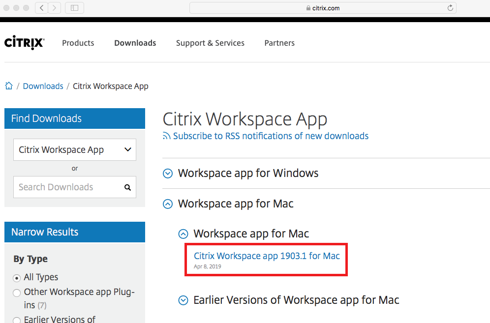 citrix workspace mac download